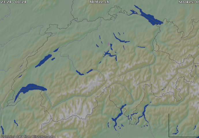 Mappa dei fulmini Schweiz -